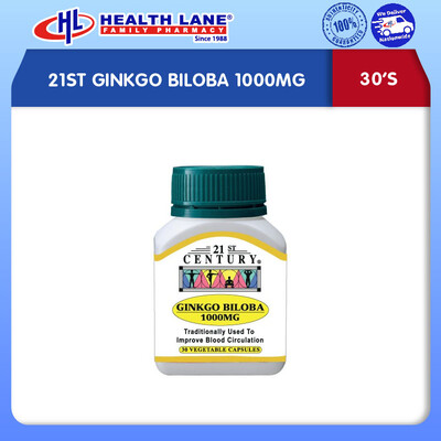 21ST GINKGO BILOBA 1000MG (30'S)